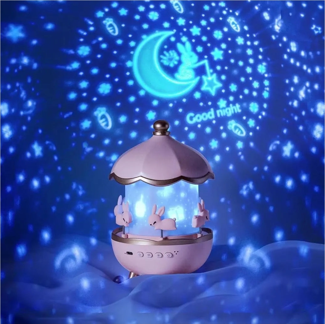 🌙 Bunny Carousel Night Light Projector