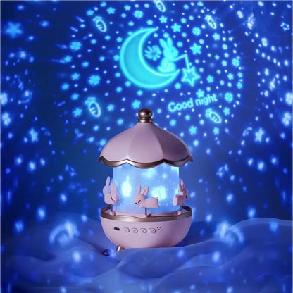 🌙 Bunny Carousel Night Light Projector
