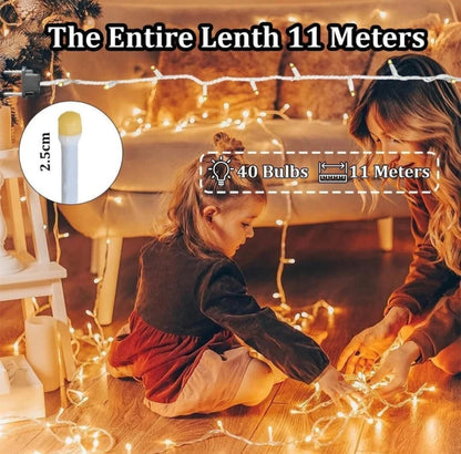 40 LEDs 11 m Multicolor Steady String Rice Lights (Pack of 5)