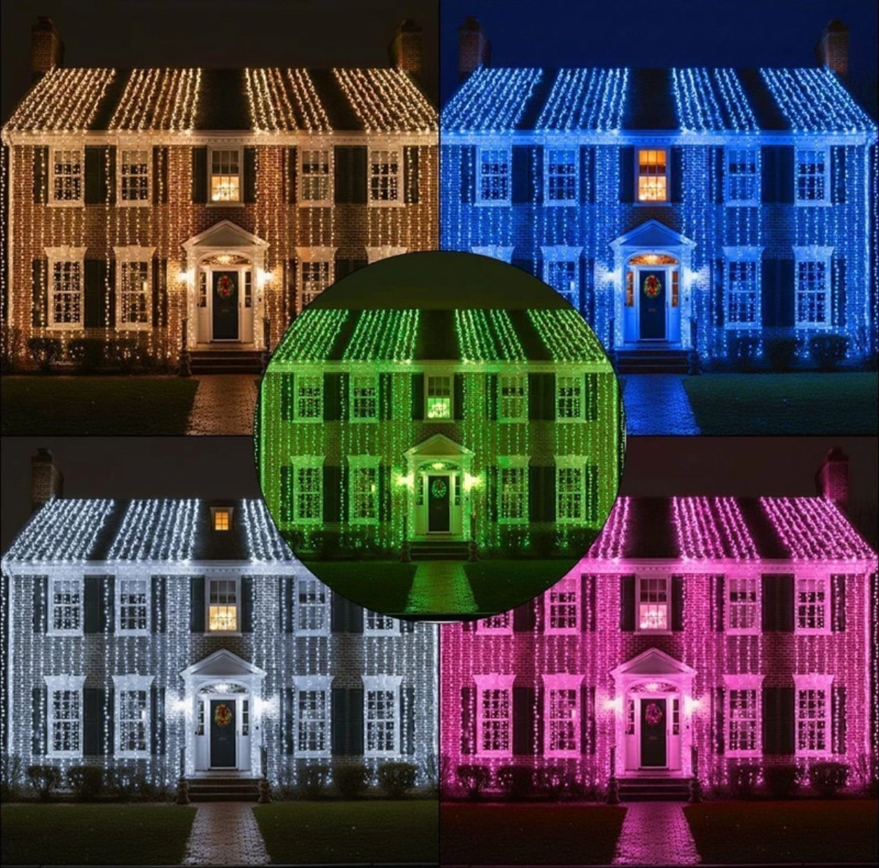 40 LEDs 11 m Multicolor Steady String Rice Lights (Pack of 5)